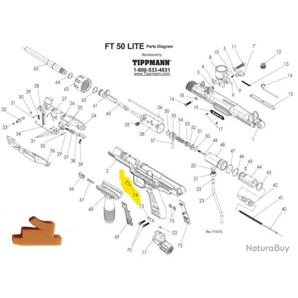 Tippmann FT50 Ball latch - 11650