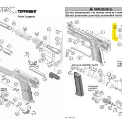 Tippmann TPX T19-Firing valve O-Ring Ep 70A 5-178 - 11890