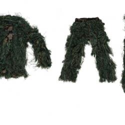 Ghillie complet veste + pantalon Camo+ cagoule Olive - UTT