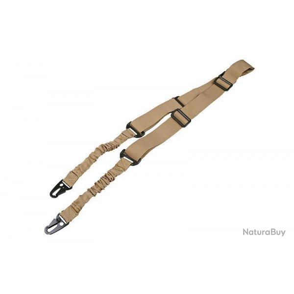 Sangle Bungee Tactique 2 Points Tan- UTT