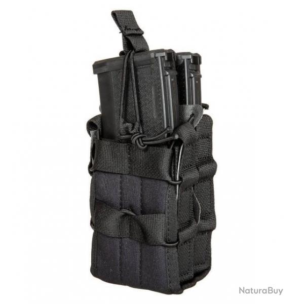 Porte 2 Chargeurs Corrie Fixation Molle M4/AK/G36 Noir- Primal