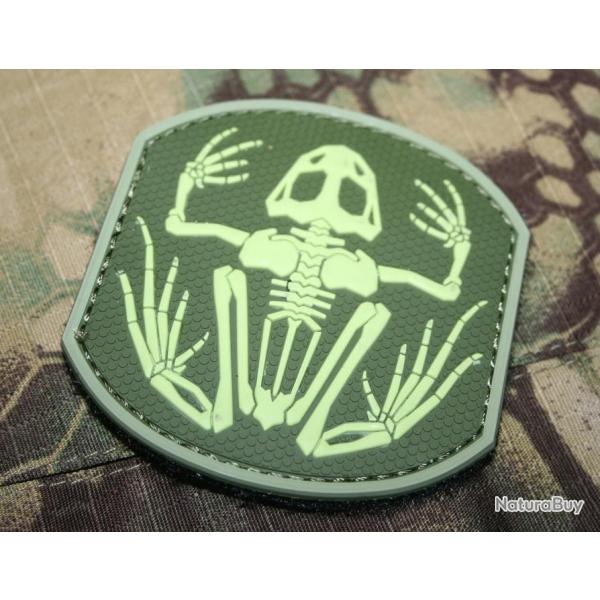 Patch Seal Skull Frog PVC Velcro - Olive Vert - Emerson