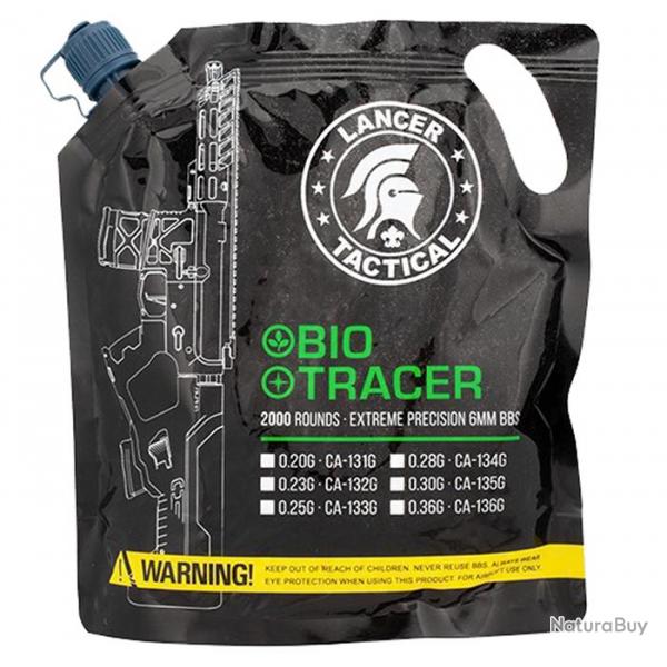 Billes 0.28gr Bio Traantes Verte - Lancer Tactical - Sac 2000