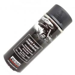 Bombe de Peinture Noir Mat pour plastique et metal - FOSCO