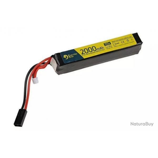 Batterie Li-Po -11.1V 2000 mAh Short 15/30C - Electro River