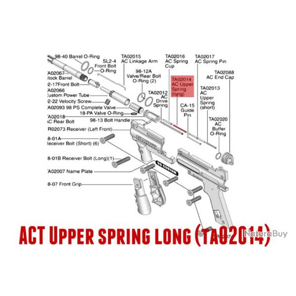 Tippmann 98 ACT upper spring long-11734