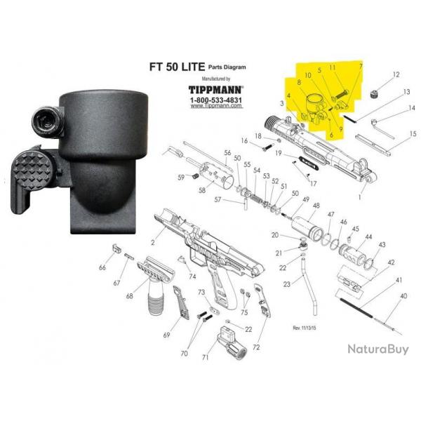 FT50 LITE - Feed Elbow complet - tA45211