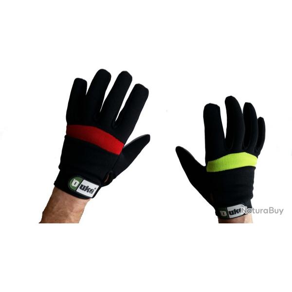 Gants Paintball Location Noir - Rouge et vert - XXS/XS