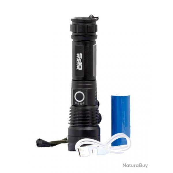 Lampe Led 1500 Lumen - Alu- Rechargeable - Tactical OPS