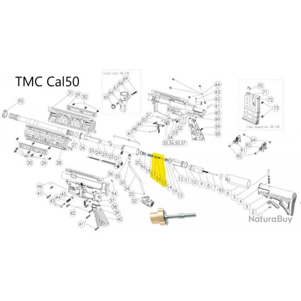 Tippmann TMC Valve Stem ( Cup Seal) Assembly