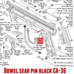 Dowel sear pin black -11718 - TA02077