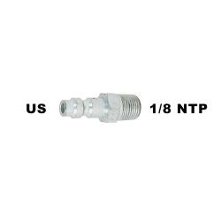 Adaptateur acier HPA/PCP 1/8 NPT avec connecteur Type US - Redline Airsoft