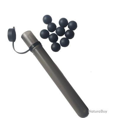 Annonce billes paintball : Billes de Défense Gomme Dure - Cal 68 - Tube de 10