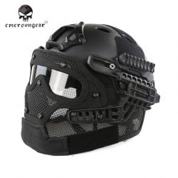 Casque tactique Emerson G4 PJ intégral +grille - Black