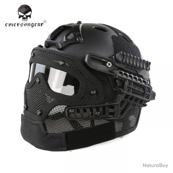 Casque tactique Emerson G4 PJ intgral +grille - Black