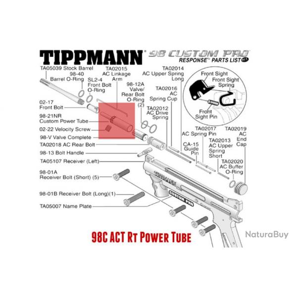 Powertube 98C ACT Rt-70353 -SW1 23778 - BT4