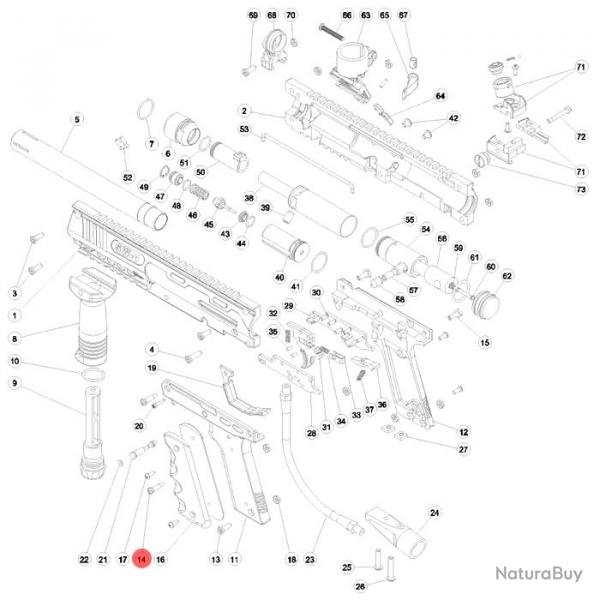 SW1 Frame retention Screw - 14