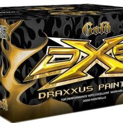 Billes paintball Draxxus Gold Competition Gold Shell Comp Yellow - Boite de 2000