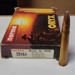 20 MUNITIONS NORMA ORYX 375 H&H - 19.4G - 300GR
