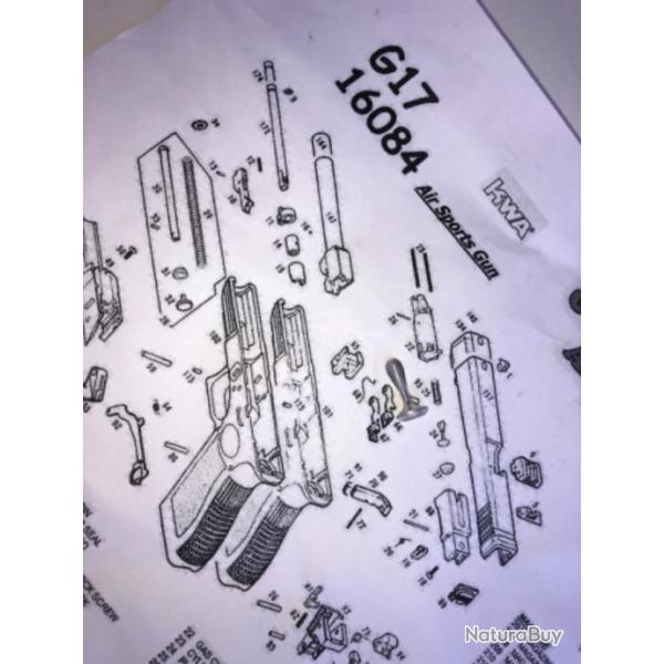 Plunger part 24 pour Glock KWA