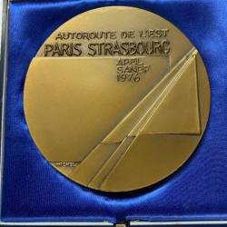 Médaille Autoroute de l'Est Paris-Strasbourg- Apel - Sanef - 1976