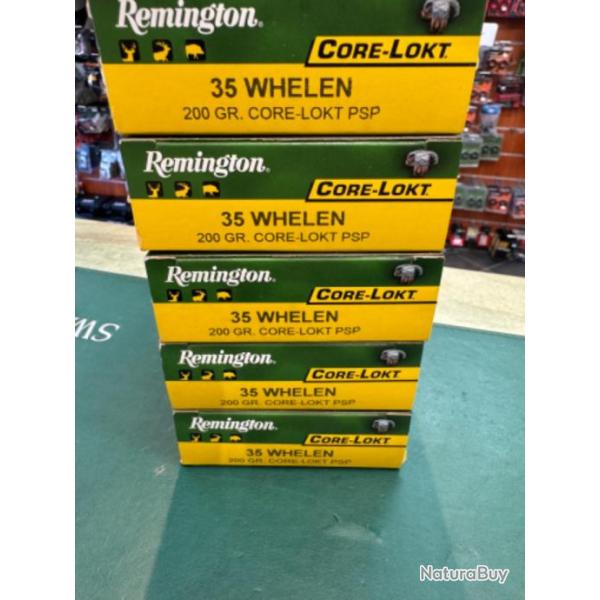 Munition 35 whelen remington 200gr core lokt psp par 100 units