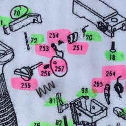 Ressort pour sélecteur de tir Glock 18 KWA/ASG