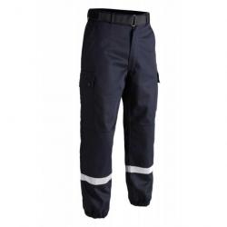 PROMOTION ! Pantalon F2 bandes rétro réfléchissantes A10 Marine