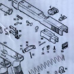 Ressort Plunger part 25 pour Glock KWA