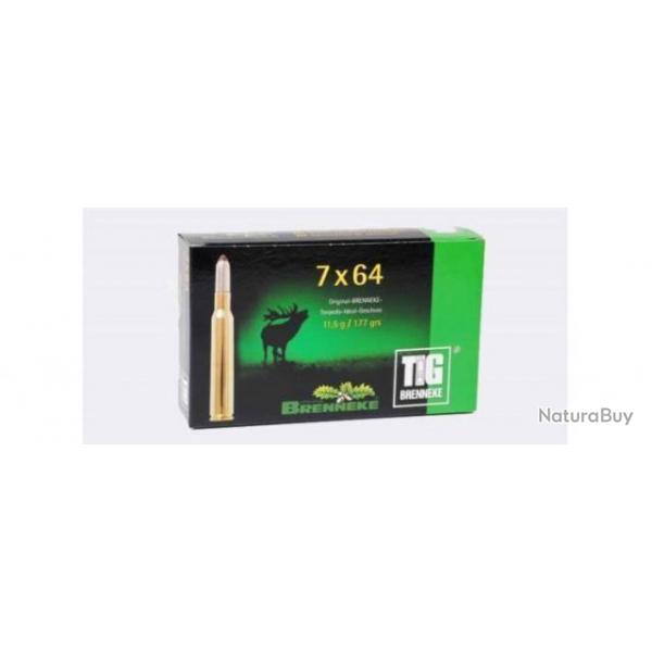 Munitions 7x64 Brenneke TIG 11,5g 177 grains par 20