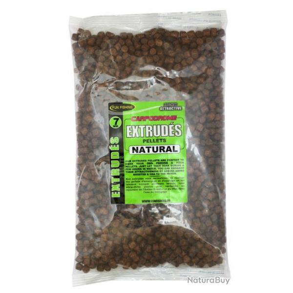 FUN FISHING PELLETS EXTRUDES NATURAL 750GR FUN FISHING 7mm