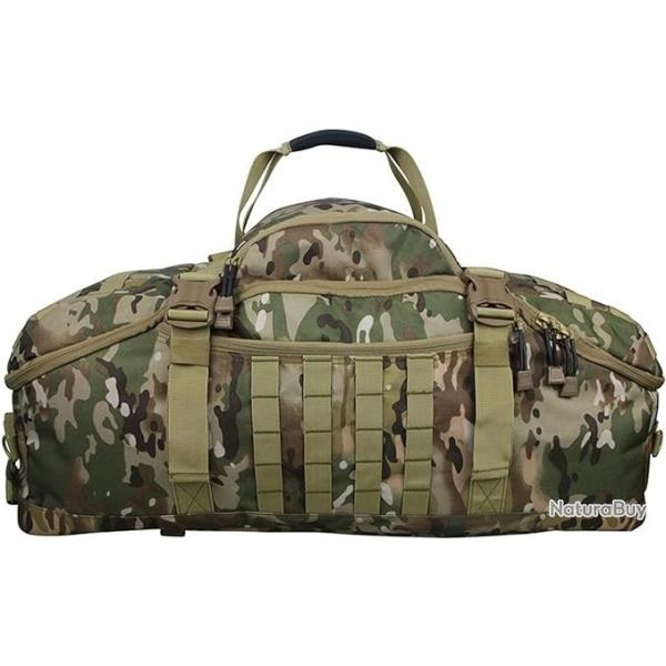 Sac Militaire Tactique Sac  Dos Camping Sacs  Dos Sport Voyage Sacs 60L Camouflage