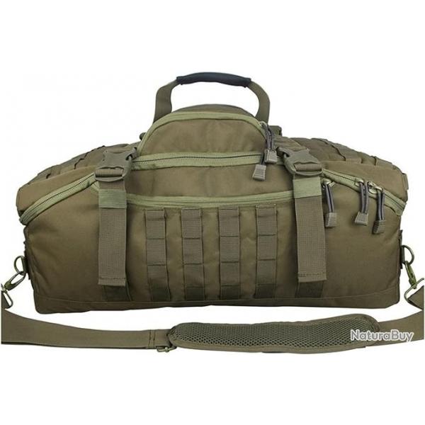 Sac Militaire Tactique Sac  Dos Camping Sacs  Dos Sport Voyage Sacs 60L Vert