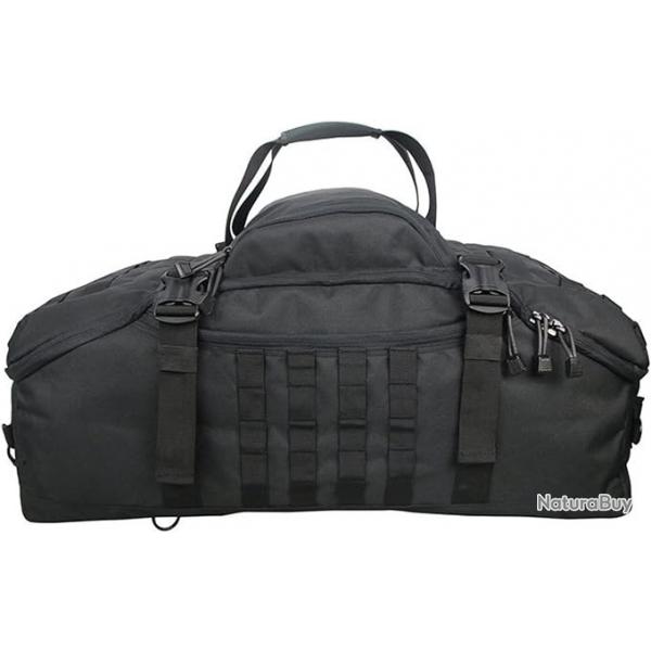 Sac Militaire Tactique Sac  Dos Camping Sacs  Dos Sport Voyage Sacs 80L Noir