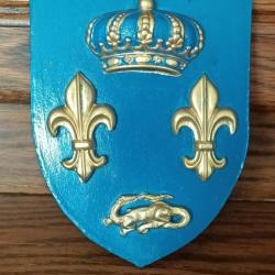 Blason Couronne et Fleurs de Lys et salamandre