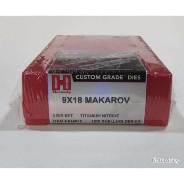 JEU D'OUTILS HORNADY 3 outils  918 MAKAROV (.364) 546512