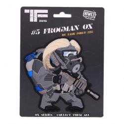 PATCH EN 3D ET PVC Frogman Ox No.5 - VELCRO AU VERSO