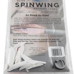 SPINWING ELITE - Plumes 1-3/4" BLANC GAUCHER (LH)