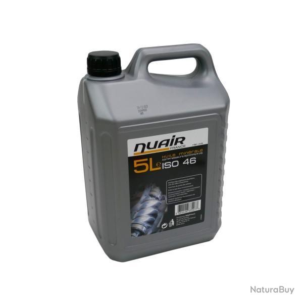 Huile minrale Nuair HV5 ISO 46 pour compresseurs  vis 5 litres antimousse