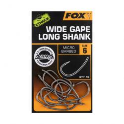 Hameçons Carpe FOX Super Wide Gap Long Shank n°6