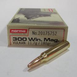 boite  20 cartouches  cal 300 Winchester norma vulkan  180 grains