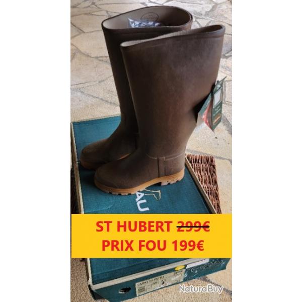 BOTTES LE CHAMEAU ST HUBERT MARRON TAILLE 39 MOLLET 44