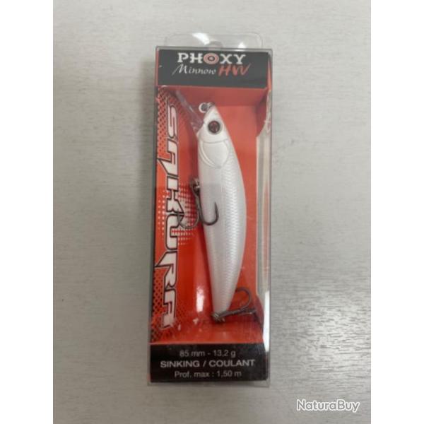 !! LEURRE SAKURA PHOXY MINNOW 85mm COL PEARL WHITE