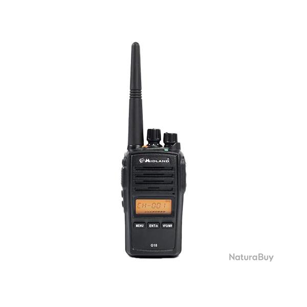 Midland Talkie-walkie G18 Blaze Pro Radio Dual Band PMR446 | LCD | IP67 | 500mW