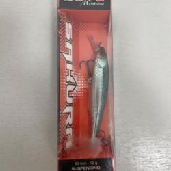 !! LEURRE SAKURA RUTY MINNOW 95mm COL HALF GHOST ALBURNE