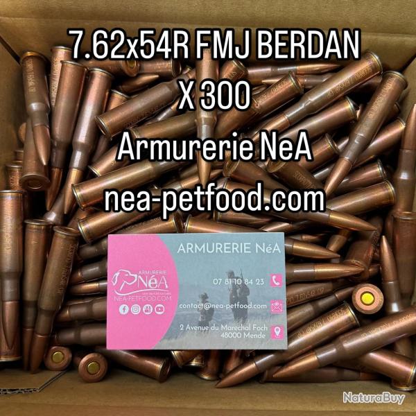 MUNITIONS STV SCORPIO 7.62X54R FMJ BERDAN X300 CAT.C