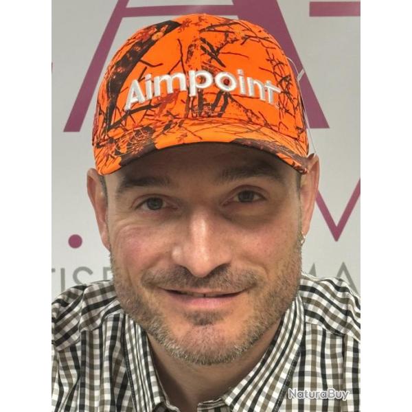 NEW 2024 CASQUETTE ORANGE FLUO AIMPOINT LIV GRATIS