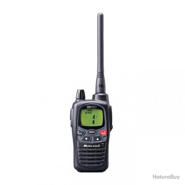 metteur-Rcepteur Midland G9 Pro Radio Dual Band Talkie-walkie | Noir | PMR-LPD