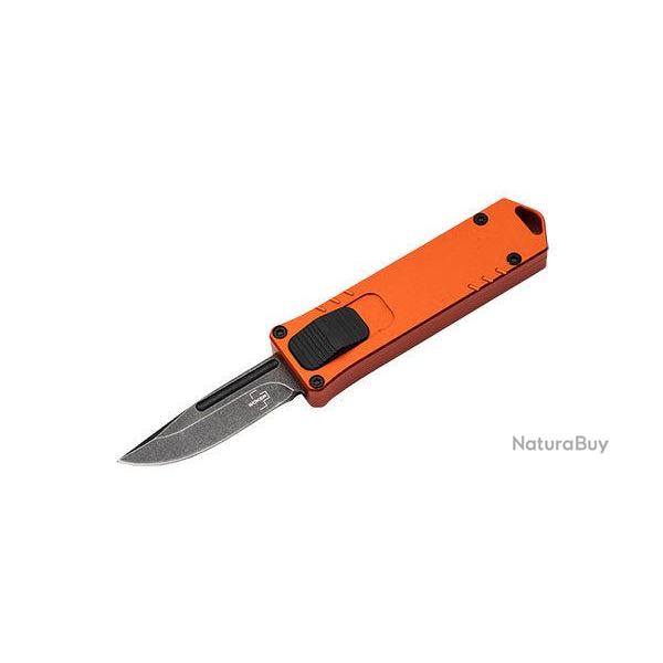 Couteau Bker Plus USB OTF - Orange