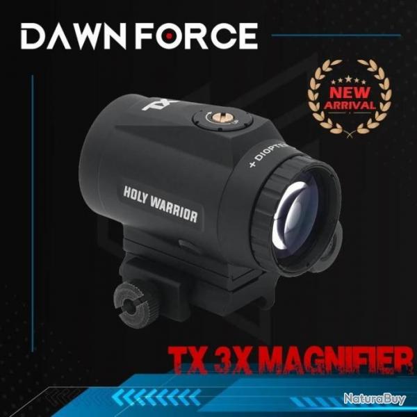 DawnForce Loupe De Vise 3X TX 3X BK Paiement en 3 ou 4 fois -